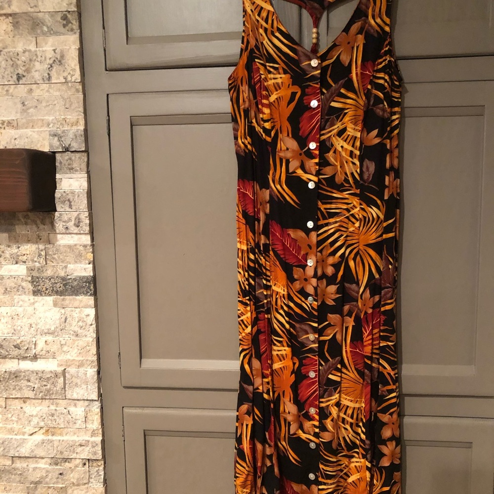 Hawaiian print dress